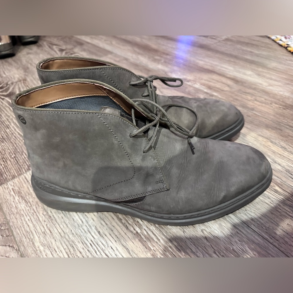 CLARKS π€ Tac System - Shoes - Size Menβs 10.5, Grey ish/Brown - Picture 10 of 13